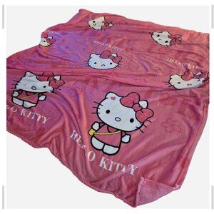 Huge Pink Hello Kitty Plush  Blanket, 60x80 in